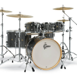 Black Stardust (22/8/10/12/14/16/14SN) Gretsch Catalina Maple 7 Piece Shell Pack with Free Additional 8 inch. Tom