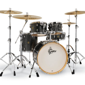 Black Stardust Gretsch Catalina Maple 5 Piece Shell Pack (20/10/12/14/14SN)