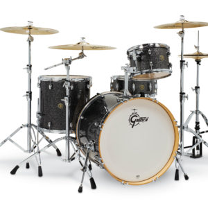 Black Stardust Gretsch Catalina Maple 4 Piece Shell Pack (22/12/16/14)