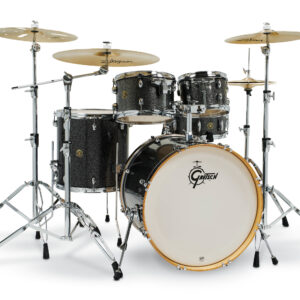 Black Stardust Gretsch Catalina Maple 5 Piece Shell Pack (22/10/12/16/14SN)