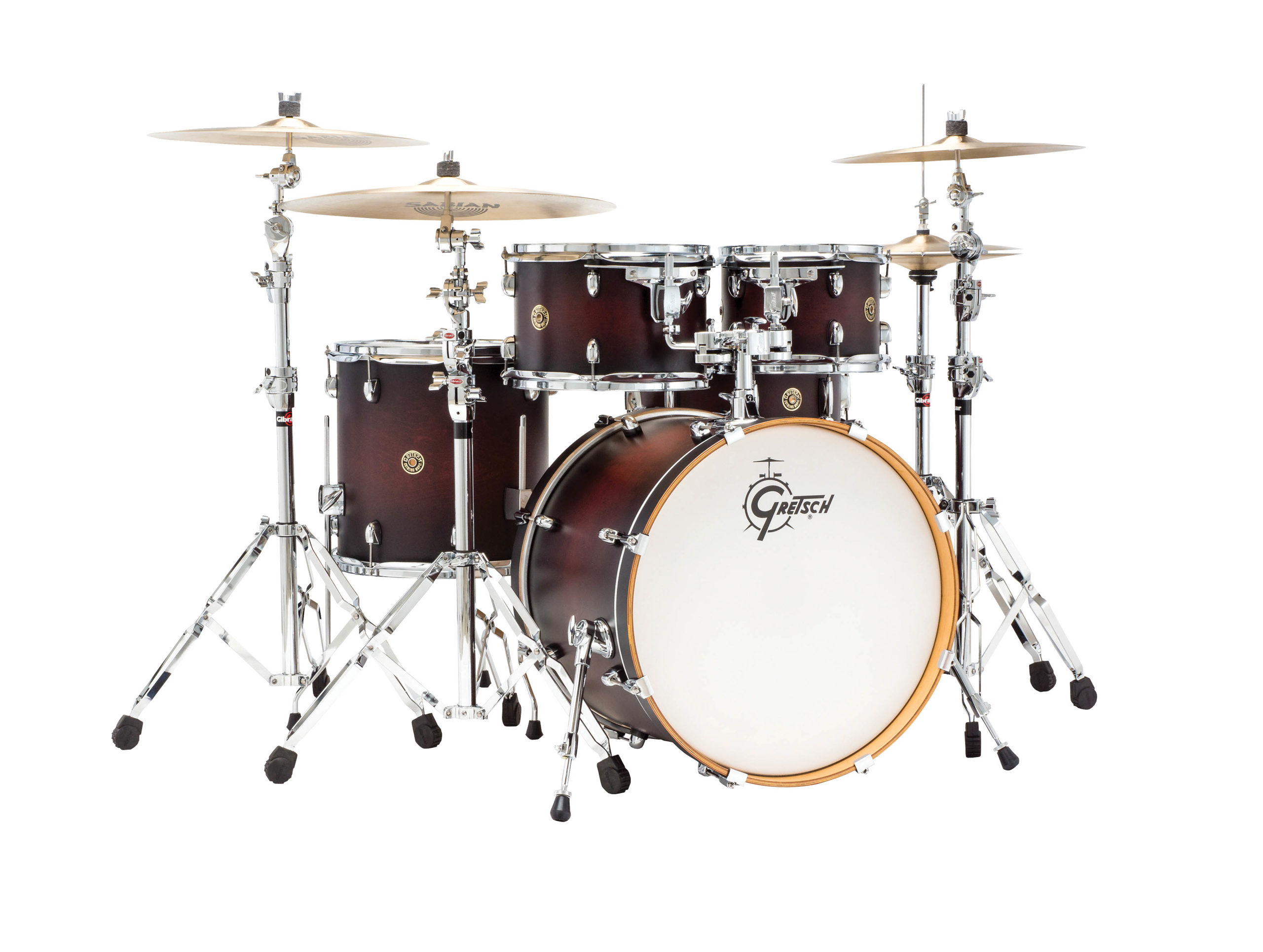 Satin Deep Cherry Burst Gretsch Catalina Maple 5 Piece Shell Pack (22 ...