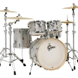 Silver Sparkle Gretsch Catalina Maple 5 Piece Shell Pack (22/10/12/16/14SN)