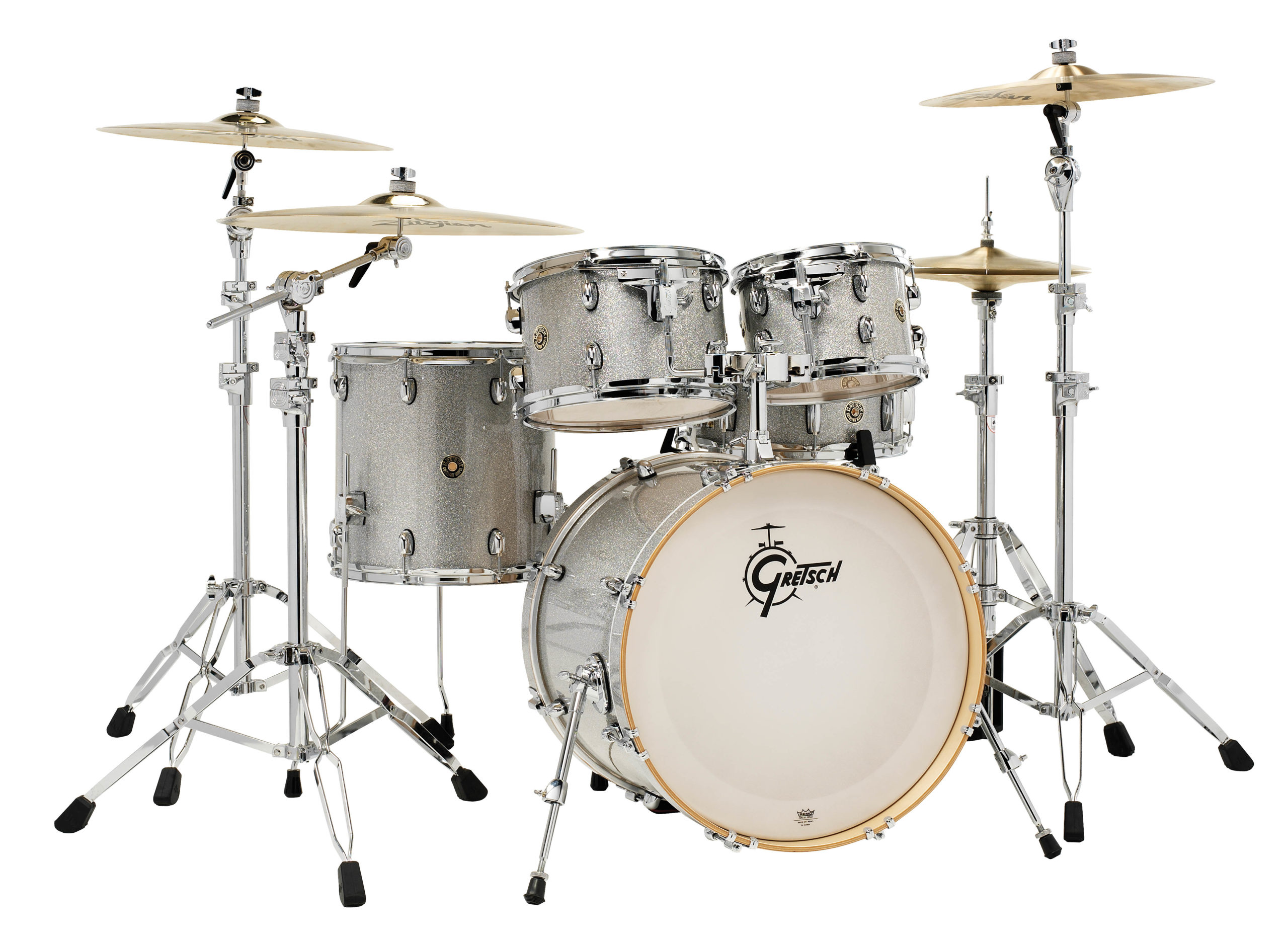 Silver Sparkle Gretsch Catalina Maple 5 Piece Shell Pack (22/10/12/16/14SN)
