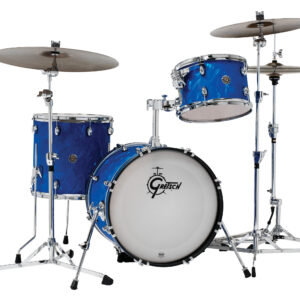 Blue Satin Flame Gretsch Catalina Club 3 Piece Shell Pack (20/12/14)