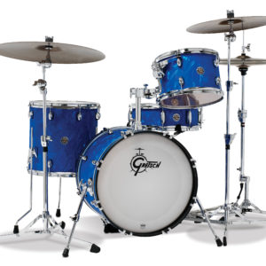 Blue Satin Flame Gretsch Catalina Club 4 Piece Shell Pack (20/12/14/14SN)