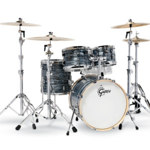 Silver Oyster Pearl Gretsch Renown 2 4 Piece Drum Set (20/10/12/14)