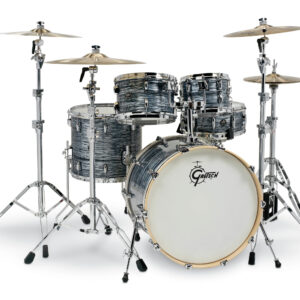 Silver Oyster Pearl Gretsch Renown 2 5 Piece Drum Set (22/10/12/16/14sn)