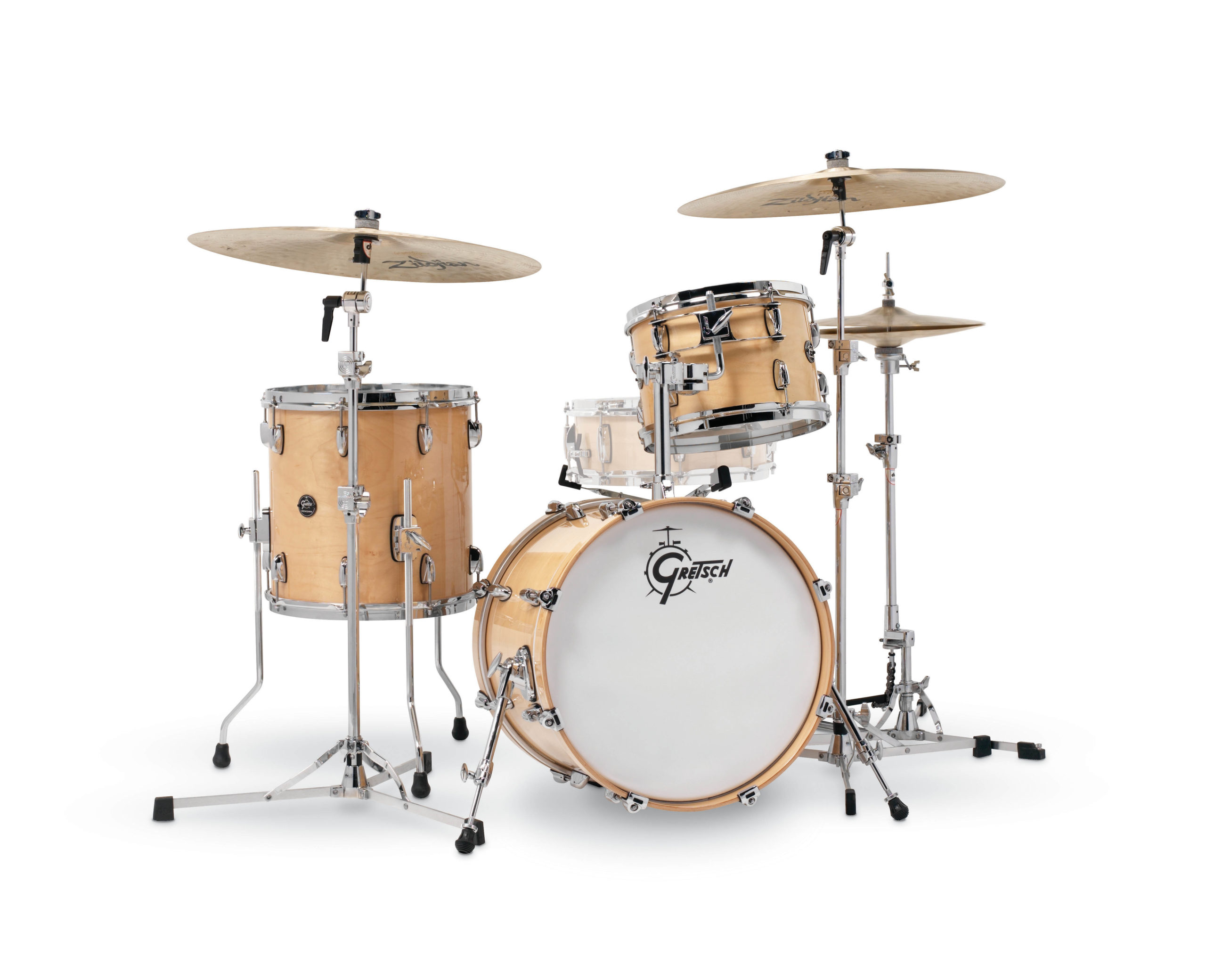 Gloss Natural Gretsch Renown 2 3-Piece Drum Set (18/12/14)