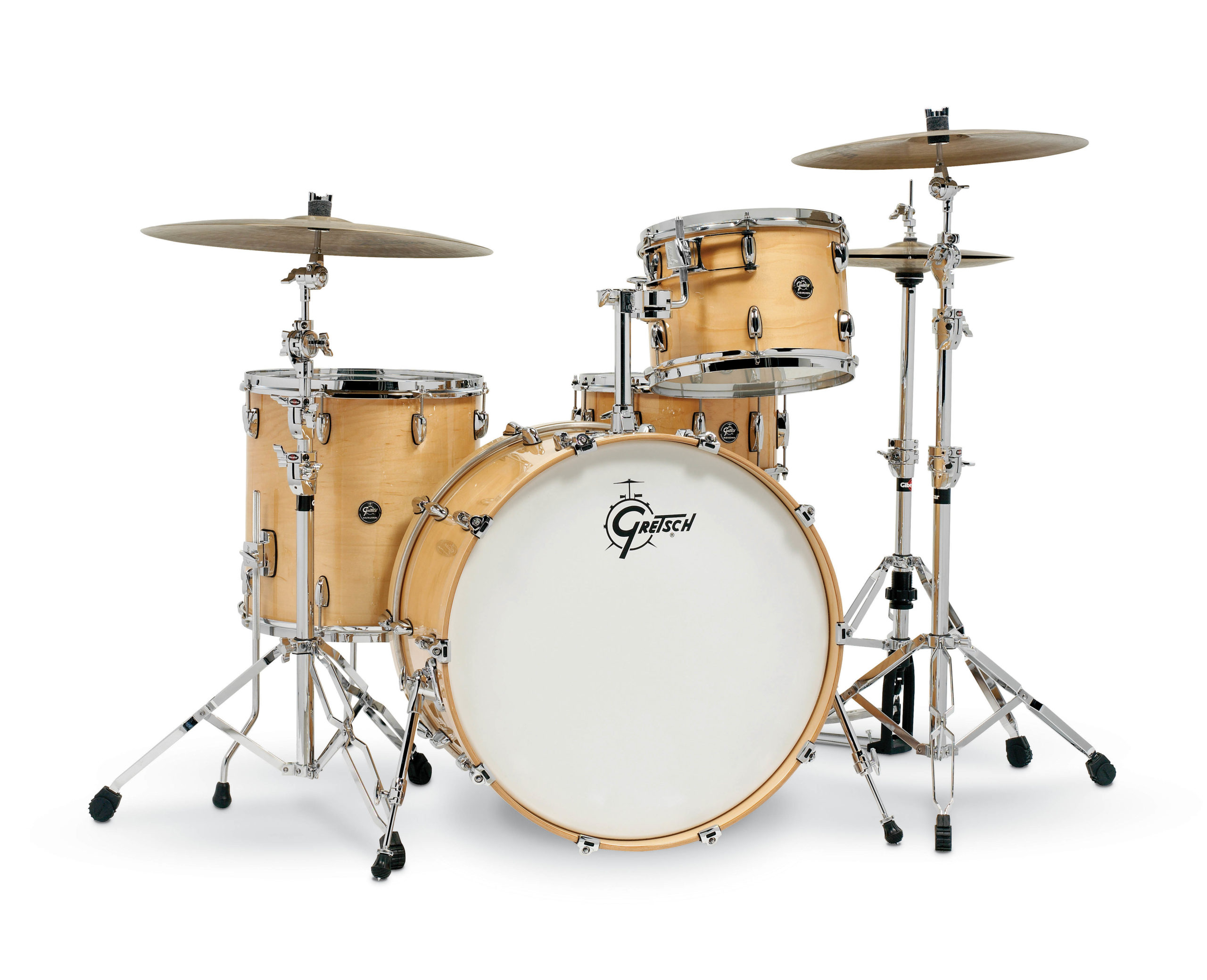 Gloss Natural Gretsch Renown 2 4 Piece Drum Set (24/13/16/14sn)