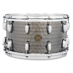 8x14 Gretsch Hammered Black Steel Snare Drum