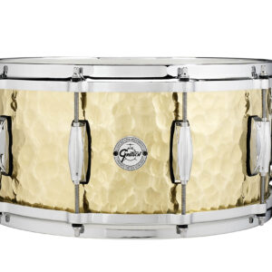 6.5 x 14 Gretsch Hammered Brass Snare Drum