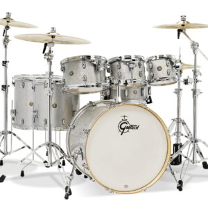 Silver Sparkle (22/8/10/12/14/16/14SN) Gretsch Catalina Maple 6-Piece Shell Pack with Free Additional 8 inch. Tom