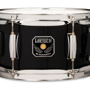 Black Gretsch Blackhawk Mighty Mini Snare 5.5x10 with Mount