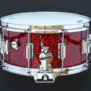 Rogers Dyna-Sonic 6.5x14 Classic Snare Drum With Beavertail Lugs -- Red Onyx
