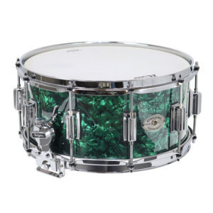 Rogers Dyna-Sonic 6.5x14 Classic Snare Drum with Beavertail Lugs - Green Marine Pearl