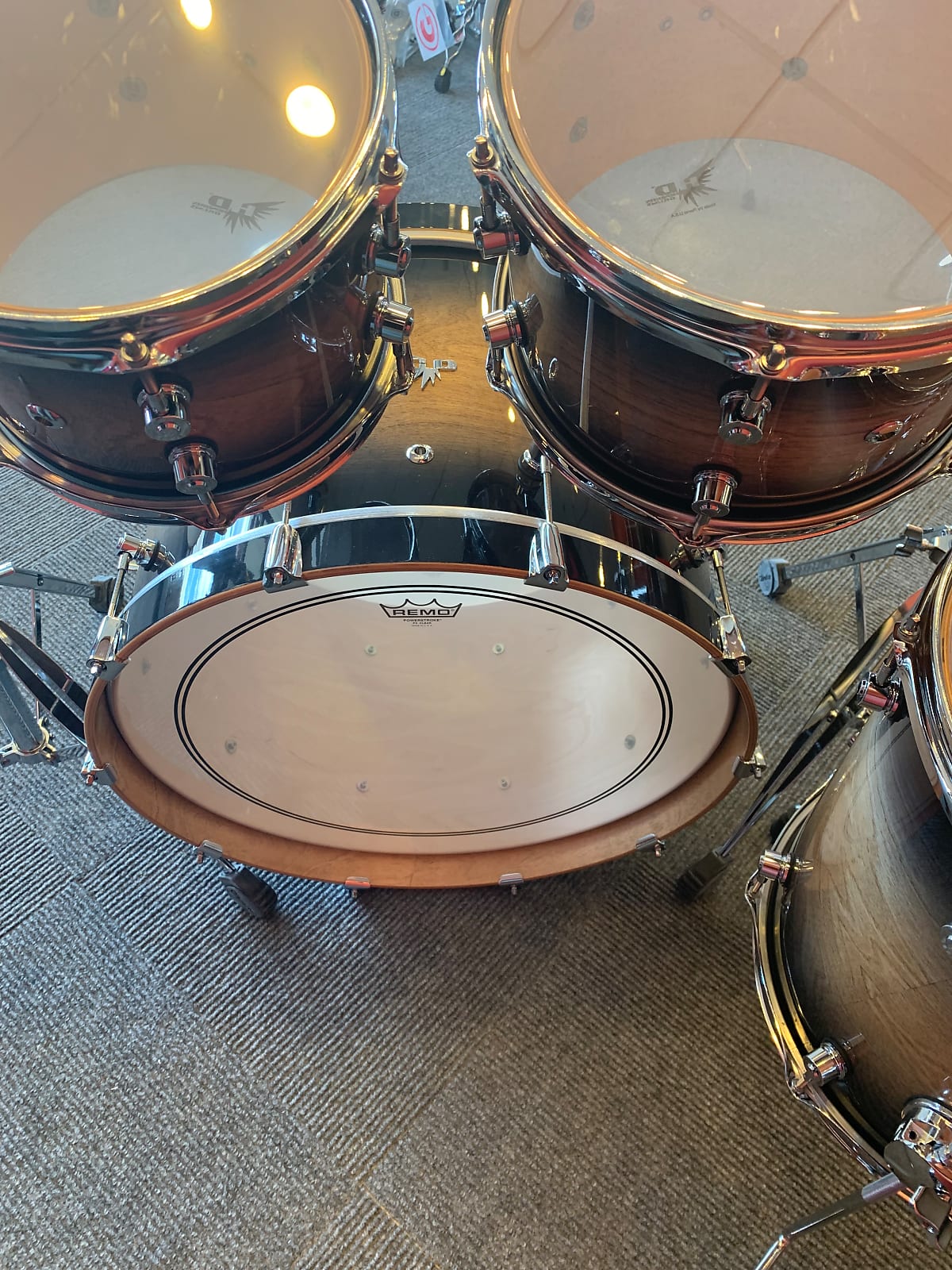 Hendrix Drums HD Birch 5pc Rock Shell Pack Black Burst Lacquer - Image 6