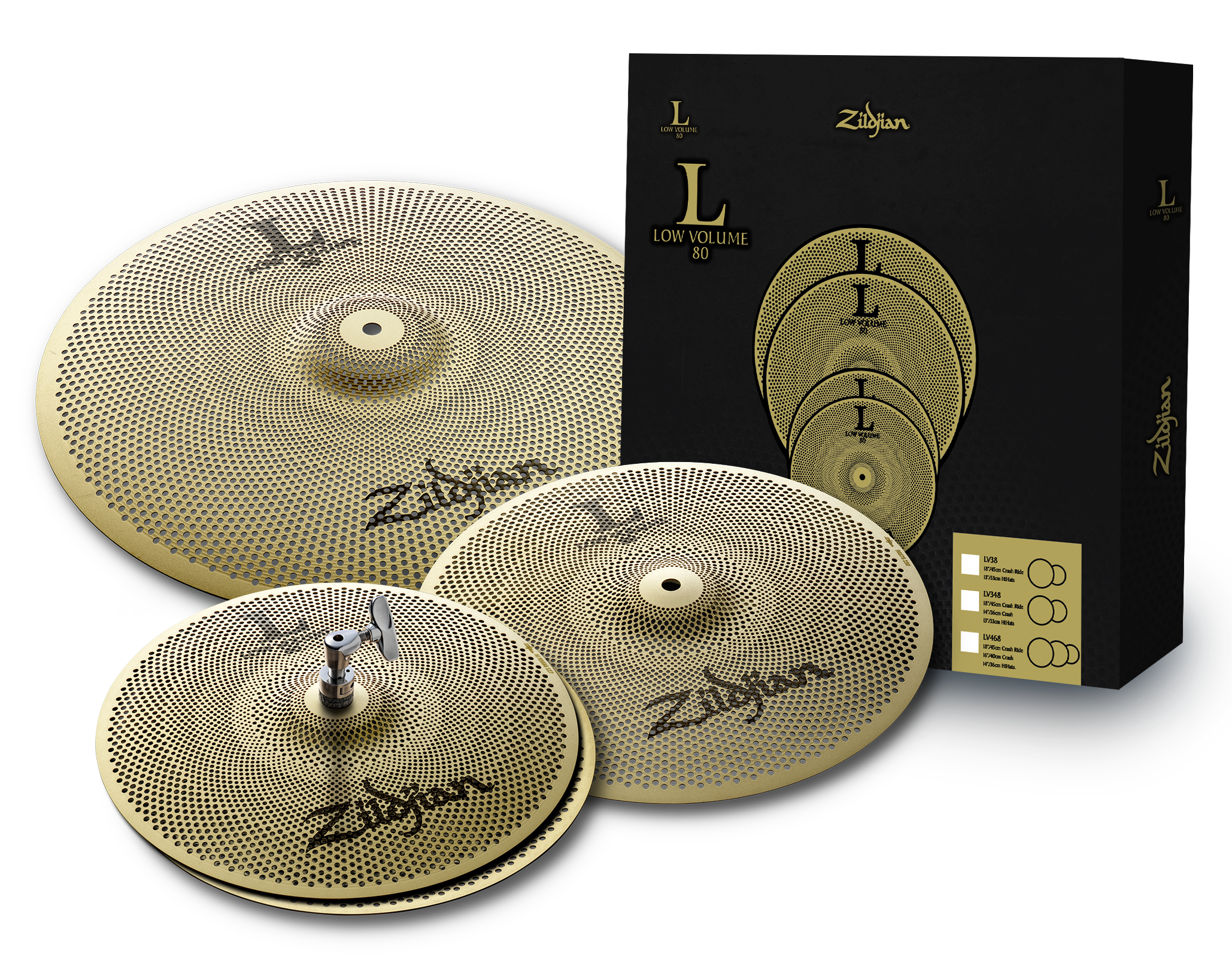 L80 Low Volume Cymbal Pack - LV348