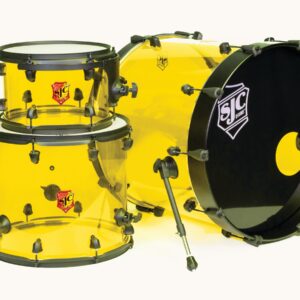 SJC Custom Drums Josh Dun Signature Collection Series 3-Piece Shell Pack - Yellow Acrylic