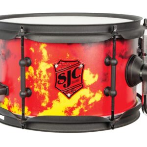 SJC Custom Drums Josh Dun Signature Collection Series Snare Drum - 6" x 10", Inferno