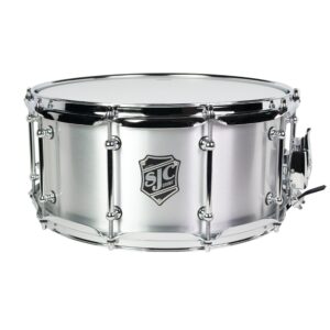 SJC Custom Drums Alpha Series Snare Drum - 6.5" x 14", Brushed Aluminum