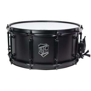 SJC Custom Drums Alpha Series Snare Drum - 6.5" x 14", Flat Black