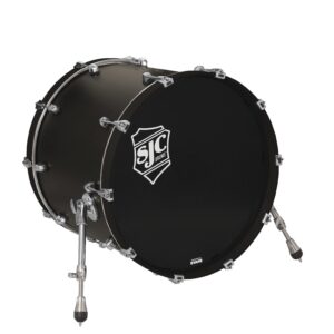 SJC Custom Drums Navigator Series Bass Drum - 18" x 22", Ghost Black