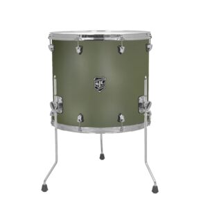 SJC Custom Drums Navigator Series Bass Drum - 16" x 18", Deep Olive Green