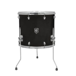 SJC Custom Drums Navigator Series Bass Drum - 16" x 18", Ghost Black
