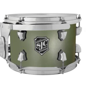 SJC Custom Drums Navigator Series Rack Tom - 7" x 10", Deep Olive Green