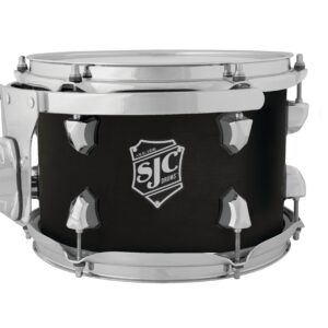SJC Custom Drums Navigator Series Rack Tom - 7" x 10", Ghost Black