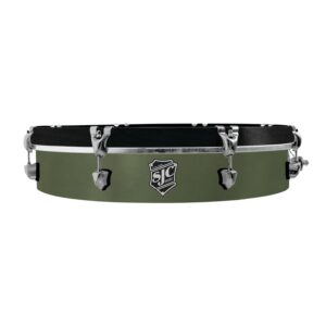 SJC Custom Drums Navigator Series UFO Drum - 4" x 20", Deep Olive Green