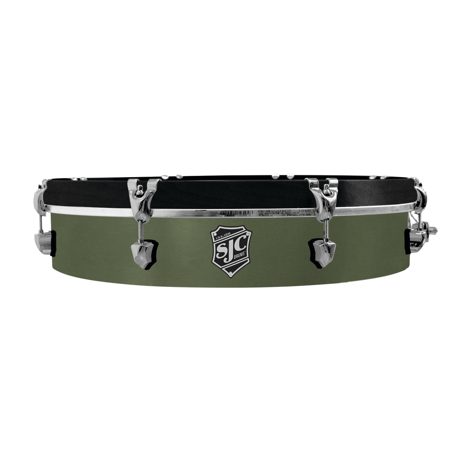 SJC Custom Drums Navigator Series UFO Drum - 4" x 20", Deep Olive Green