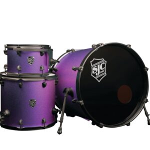 SJC Custom Drums Pathfinder Series 3-Piece Shell Pack - Purple Galaxy