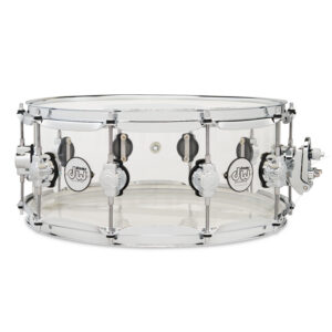 DW Design Series Snare, 6" x 14", Acrylic Snare w/ Chrome Hardware