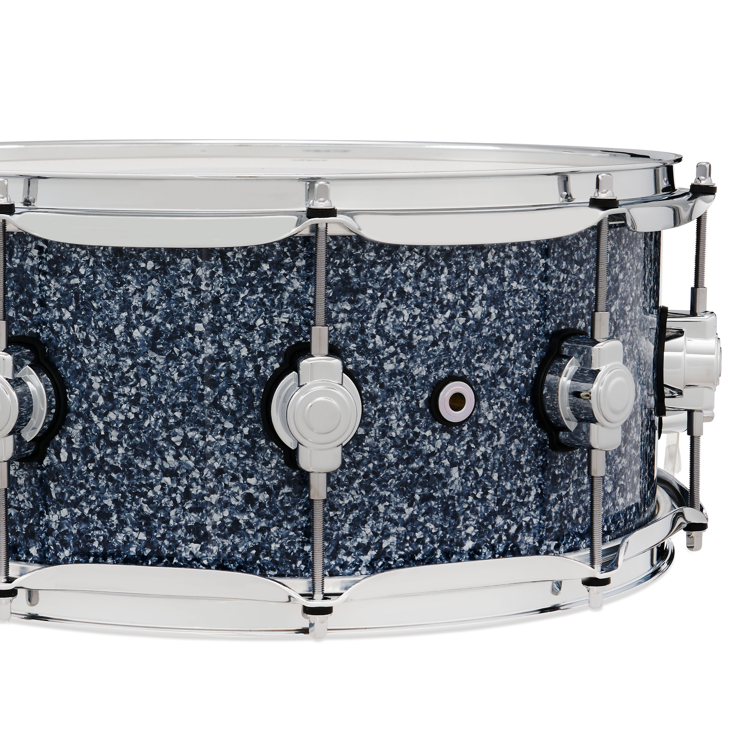 DW Design Series 6" x 14" Snare Drum, Blue Granite - Image 2