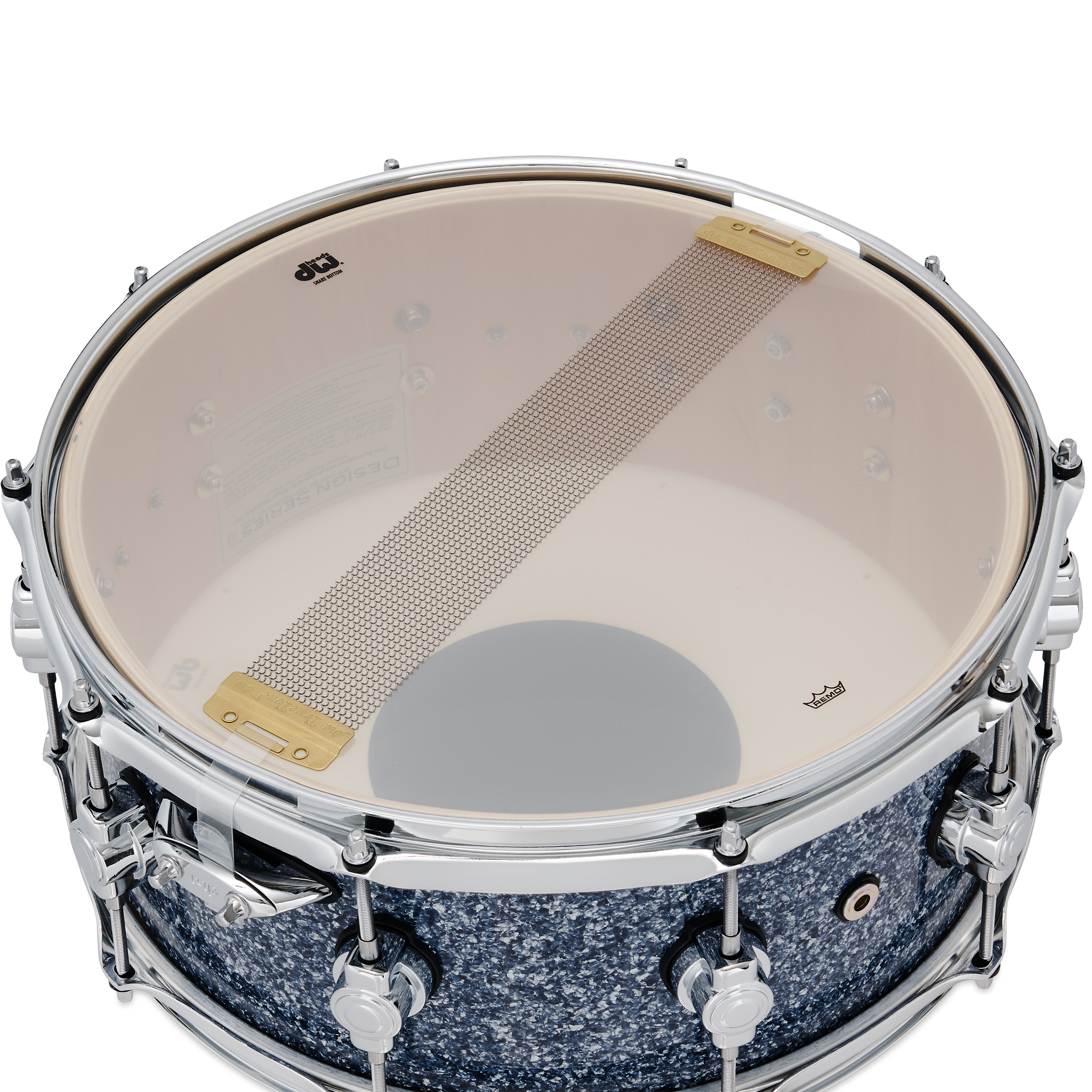 DW Design Series 6" x 14" Snare Drum, Blue Granite - Image 4