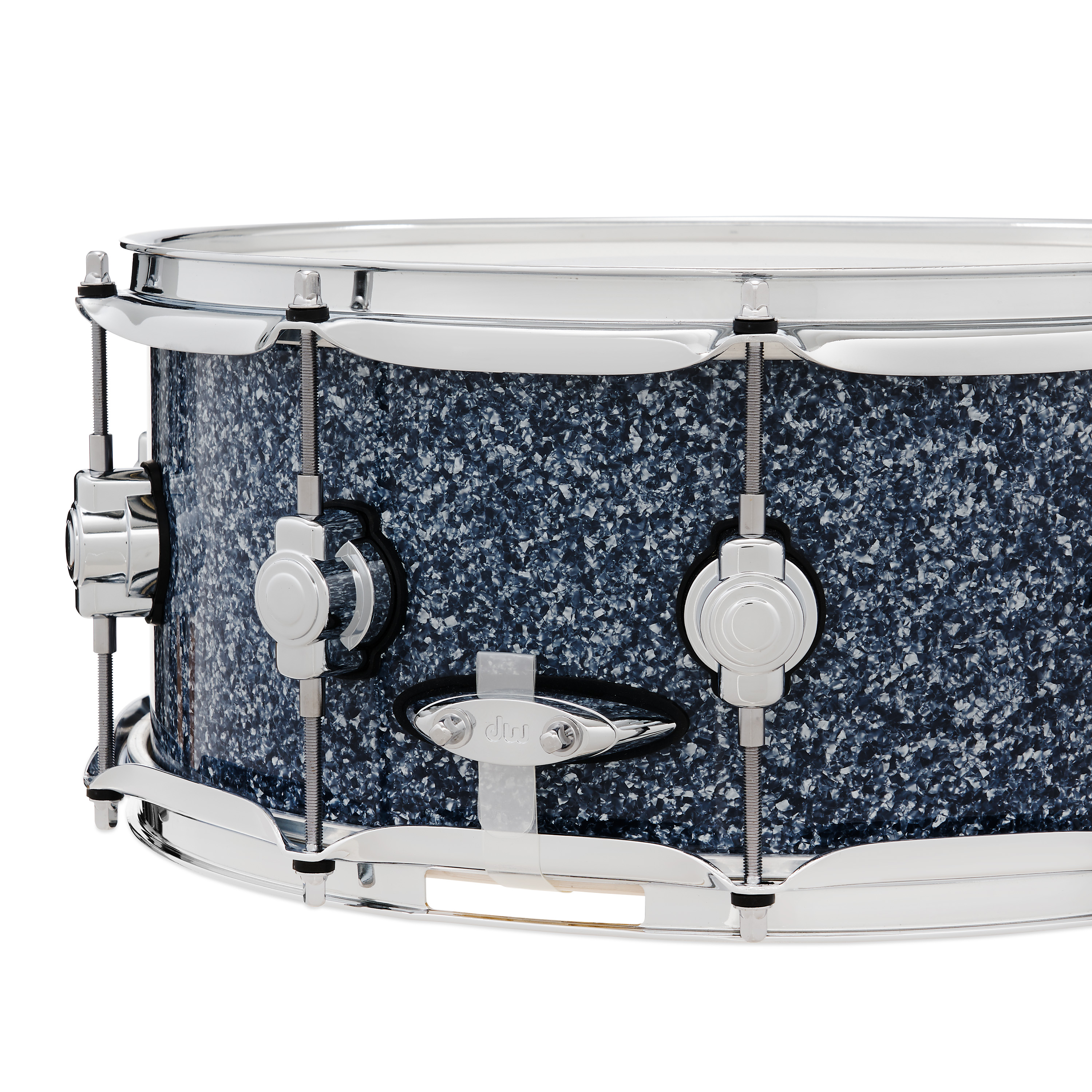 DW Design Series 6" x 14" Snare Drum, Blue Granite - Image 5