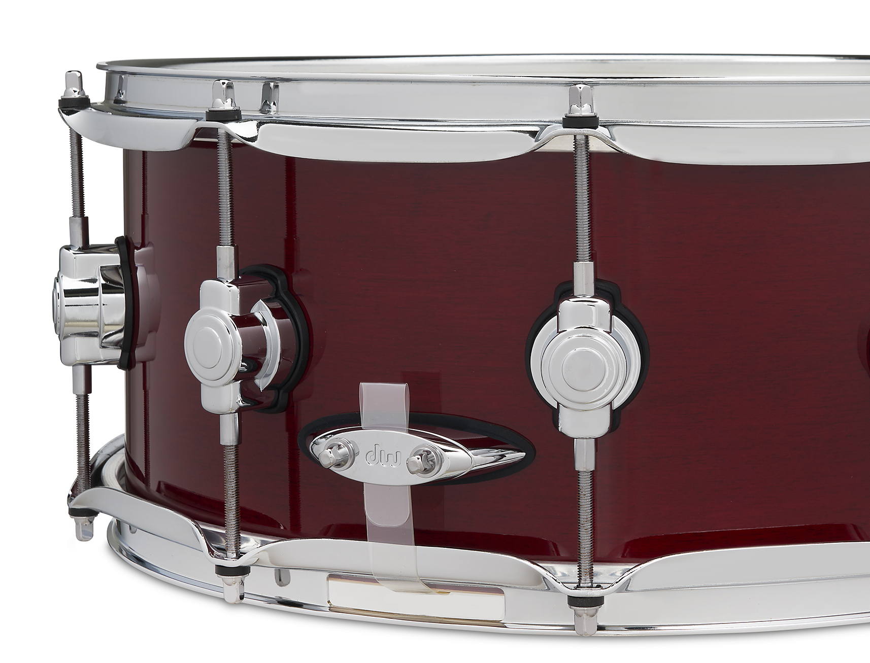 DW Design Series 6" x 14" Snare Drum, Cherry Stain - Image 5