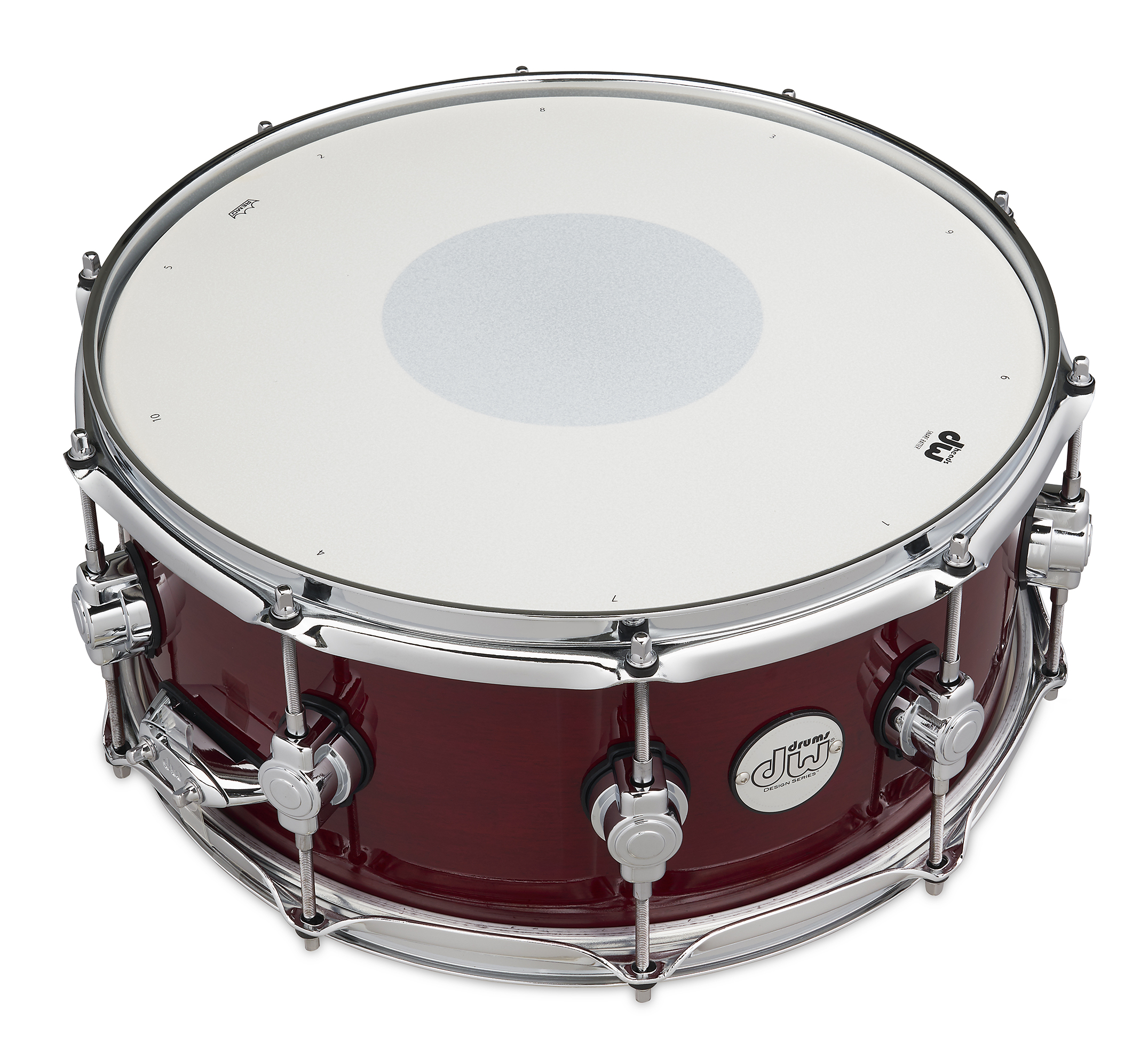 DW Design Series 6" x 14" Snare Drum, Cherry Stain - Image 6