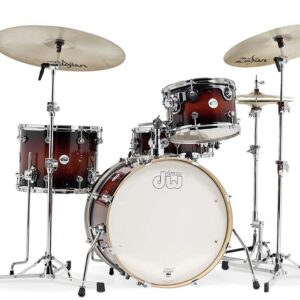 Design Series Frequent Flyer 4-Piece Maple Shell Pack, Tobacco Burst w/ Chrome Hardware