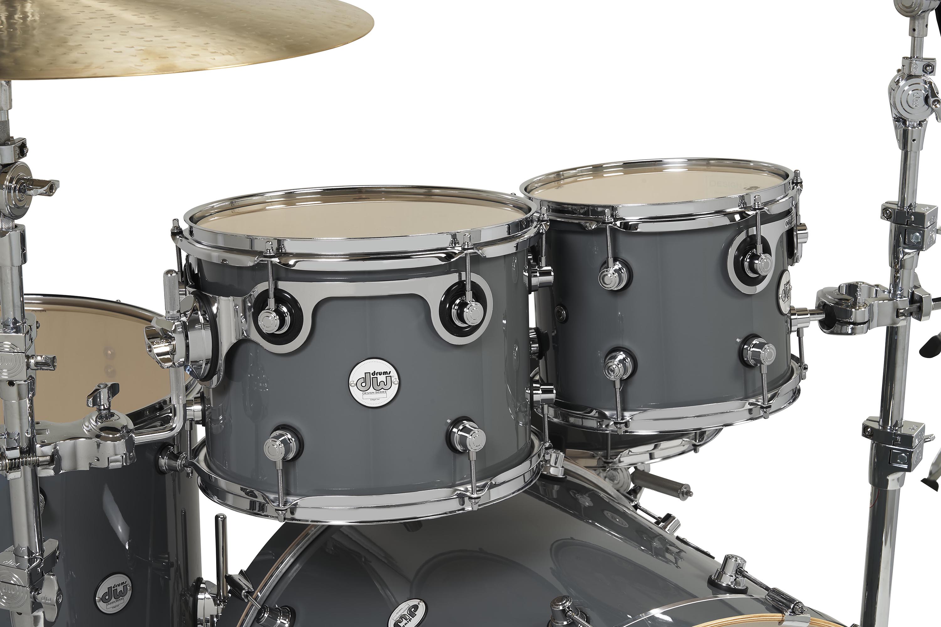 Design Series 4-Piece Maple Shell Pack, Steel Gray w/ Chrome Hardware - Image 4