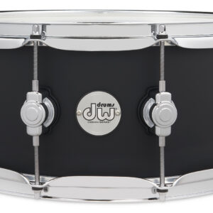 DW Design Series Black Satin Snare Drum, 6" x 14"