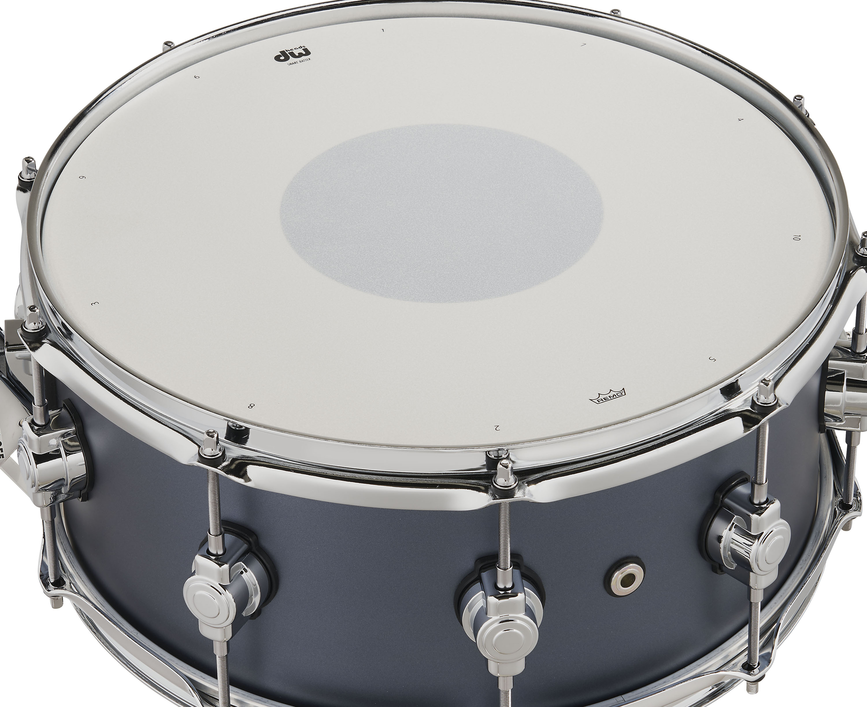 DW Design Series 6" x 14" Snare, Slate Blue - Image 4