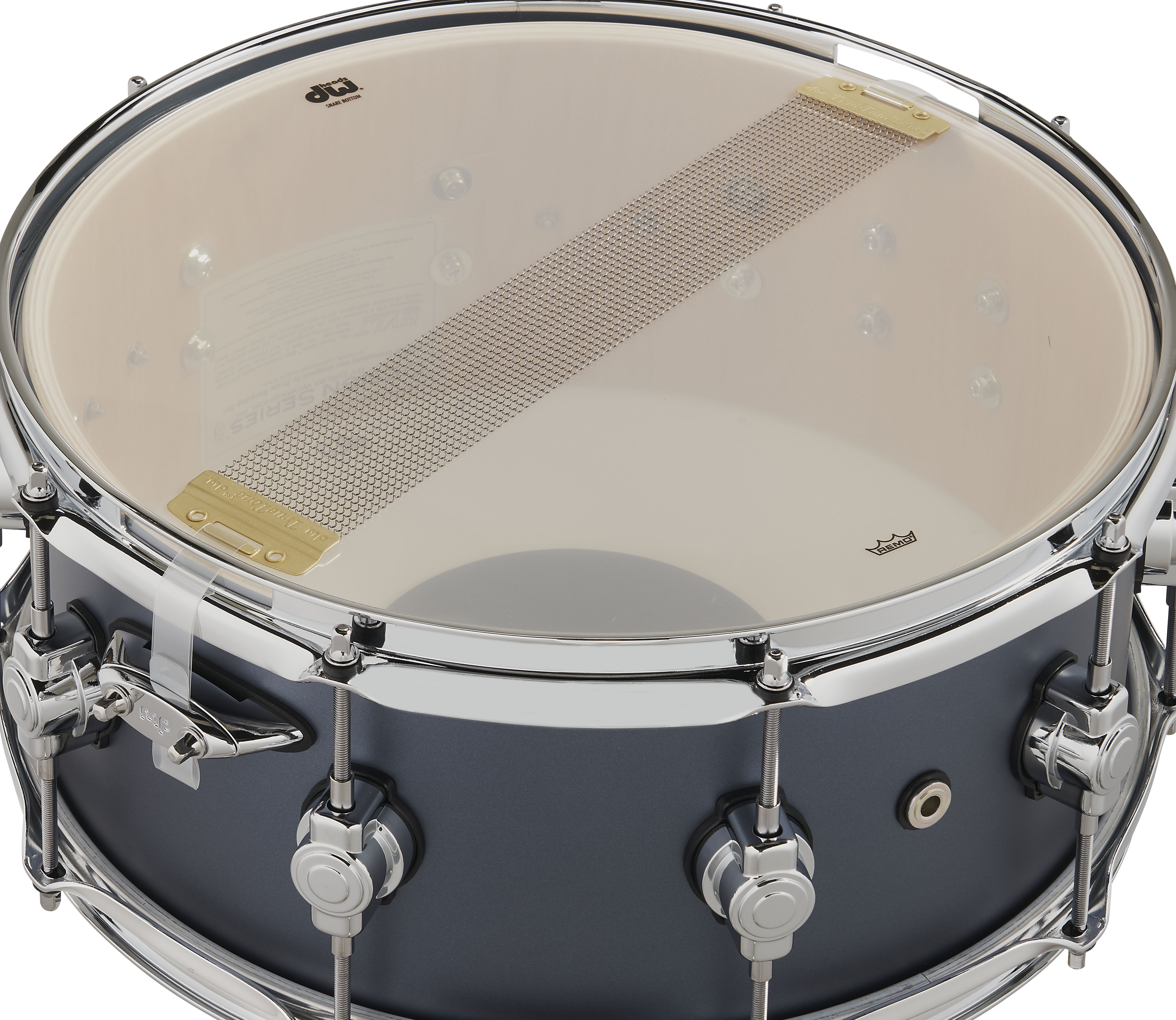 DW Design Series 6" x 14" Snare, Slate Blue - Image 6