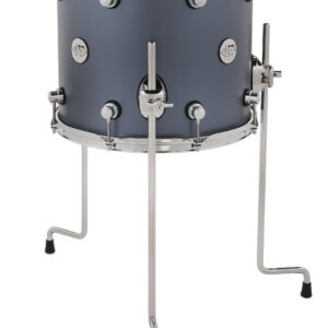 DW Design Series Maple Floor Tom, 12" x 14", Blue Slate Lacquer w/ Chrome Hardware