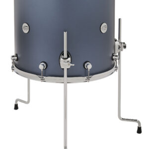 DW Design Series Maple Floor Tom, 16" x 18", Blue Slate Lacquer w/ Chrome Hardware