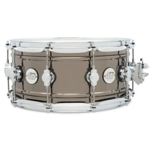 DW Design Series Snare, 6.5" x 14", Black Nickel Over Brass w/ Chrome Hardware