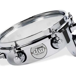 Design Series Piccolo Tom, 2.5" x 8", Chrome Over Steel w/ Chrome Hardware