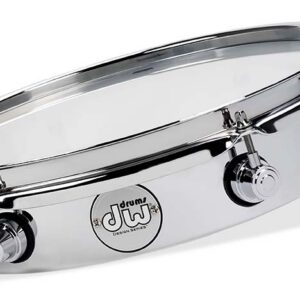 Design Series Piccolo Tom, 2.5" x 12", Chrome Over Steel w/ Chrome Hardware