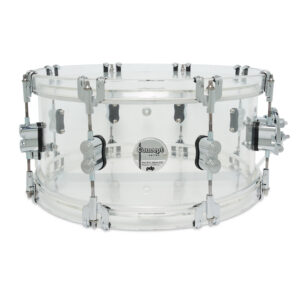 Concept Acrylic Snare 6.5" x 14" Clear with Chrome Hardware